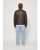 Braune Lederjacke Karson