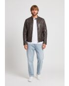 Braune Lederjacke Karson