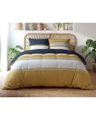 Parure housse de couette 3 pcs en coton Jaisaï multicolore
