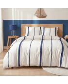 Parure housse de couette 3 pcs en coton Lord blanche