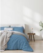 Set copripiumino in cotone blu Drift