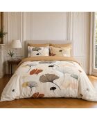 Set copripiumino Minkly crema in cotone stampato