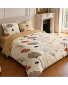 Set copripiumino Minkly crema in cotone stampato