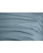 Parure housse de couette 3 pcs en coton Mura bleu fumé