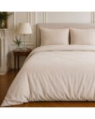 Parure housse de couette en coton Haven naturelle
