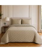 Couvre-lit matelassé réversible Nazim beige