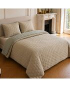 Couvre-lit matelassé réversible Nazim beige