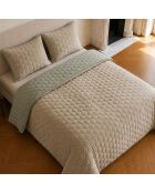 Couvre-lit matelassé réversible Nazim beige