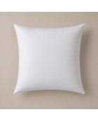 Oreiller en percale de coton Oka blanc - 65x65 cm