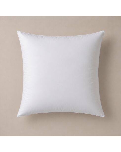 Oreiller en percale de coton Oka blanc - 65x65 cm