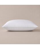 Oreiller en percale de coton Oka blanc - 65x65 cm
