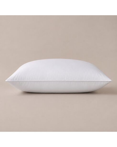 Oreiller en percale de coton Oka blanc - 65x65 cm