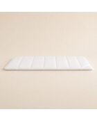 Surmatelas en microfibre moelleux 350 gr/m2 Malta blanc - 160x200 cm