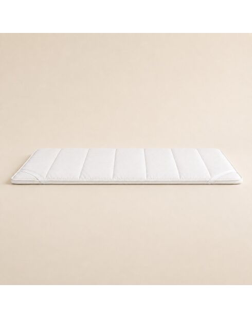 Surmatelas en microfibre moelleux 350 gr/m2 Malta blanc - 90x190 cm