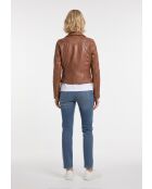 Zoey Cognac Lederjacke