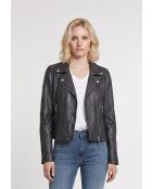 Veste en Cuir Zoella noire