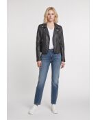 Veste en Cuir Zoella noire