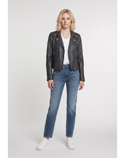 Veste en Cuir Zoella noire