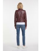 Zel Oxblood Lederjacke