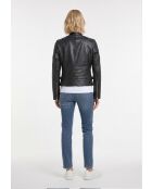 Veste en Cuir Cruz noire