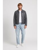 Carlito vintage zwarte leren jas
