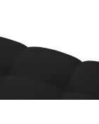 Yohan Panoramasofa aus Strukturstoff 5 Sitze schwarz - 294x160x72 cm