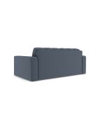 Canapé Yohan en tissu structurel 2 places bleu foncé - 162x90x72 cm