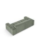 Luc 3-Sitzer-Sofa aus Strukturstoff in dunklem Olivgrün - 204x99x77 cm