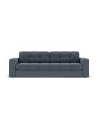 Yohan Sofa aus Strukturstoff 3-Sitzer dunkelblau - 202x90x72 cm