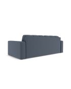 Yohan Sofa aus Strukturstoff 3-Sitzer dunkelblau - 202x90x72 cm