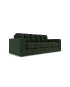 Canapé Yohan en tissu structurel 2 places vert foncé - 162x90x72 cm