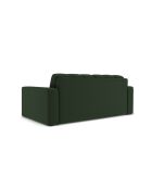 Canapé Yohan en tissu structurel 2 places vert foncé - 162x90x72 cm