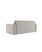 Canapé Yohan en tissu structurel 2 places gris clair - 162x90x72 cm