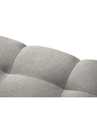 Canapé Yohan en tissu structurel 2 places gris clair - 162x90x72 cm