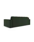 Yohan Sofa aus Strukturstoff 3-Sitzer dunkelgrün - 202x90x72 cm