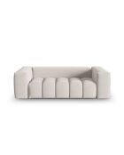 Modulaire bank Lorella in beige structuurstof voor 3 zitplaatsen - 200x85x70 cm