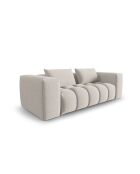 Modulaire bank Lorella in beige structuurstof voor 3 zitplaatsen - 200x85x70 cm