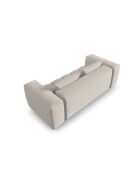 Modulaire bank Lorella in beige structuurstof voor 3 zitplaatsen - 200x85x70 cm