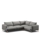 Margot rechter hoekbank in structuurstof 5-zits essenmix - 280x195x75 cm