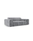 Canapé Luc en tissu structurel 2 places gris - 178x99x77 cm