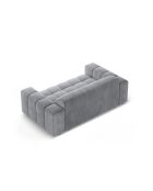 Canapé Luc en tissu structurel 2 places gris - 178x99x77 cm