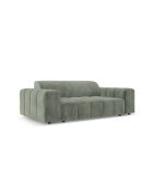 Luc Sofa aus Strukturstoff 2-Sitzer in dunklem Olivgrün - 178x99x77 cm