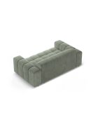 Luc Sofa aus Strukturstoff 2-Sitzer in dunklem Olivgrün - 178x99x77 cm
