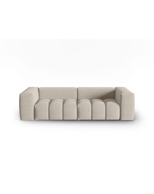 Modulares Sofa Lorella aus Strukturstoff platziert den Sand - 230x85x70 cm