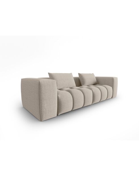 Modulares Sofa Lorella aus Strukturstoff platziert den Sand - 230x85x70 cm