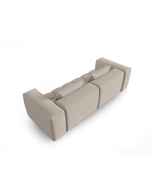 Modulares Sofa Lorella aus Strukturstoff platziert den Sand - 230x85x70 cm