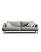 Sofa Margot aus Strukturstoff für 4 Sitze, Eschenmix - 230x95x75 cm