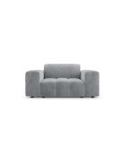 Sessel Luc aus Strukturstoff, 1-Sitzer, grau - 124x99x77 cm