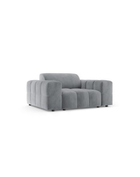 Poltrona Luc in tessuto strutturale 1 posto grigio - 124x99x77 cm