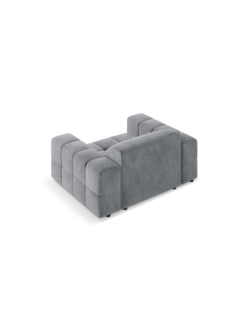 Poltrona Luc in tessuto strutturale 1 posto grigio - 124x99x77 cm